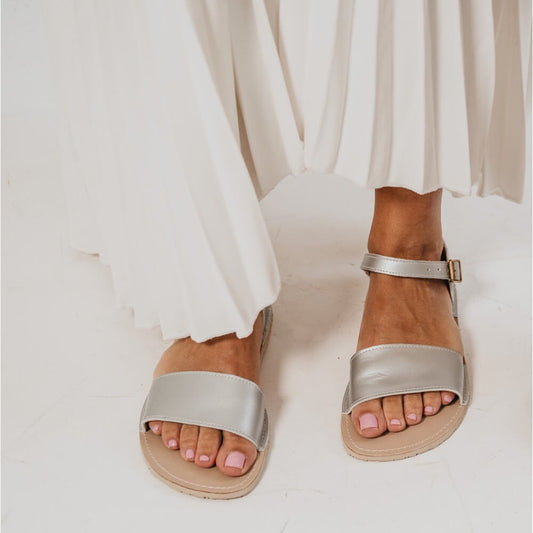 Sandalias Barefoot Siren Plateado | Adulto