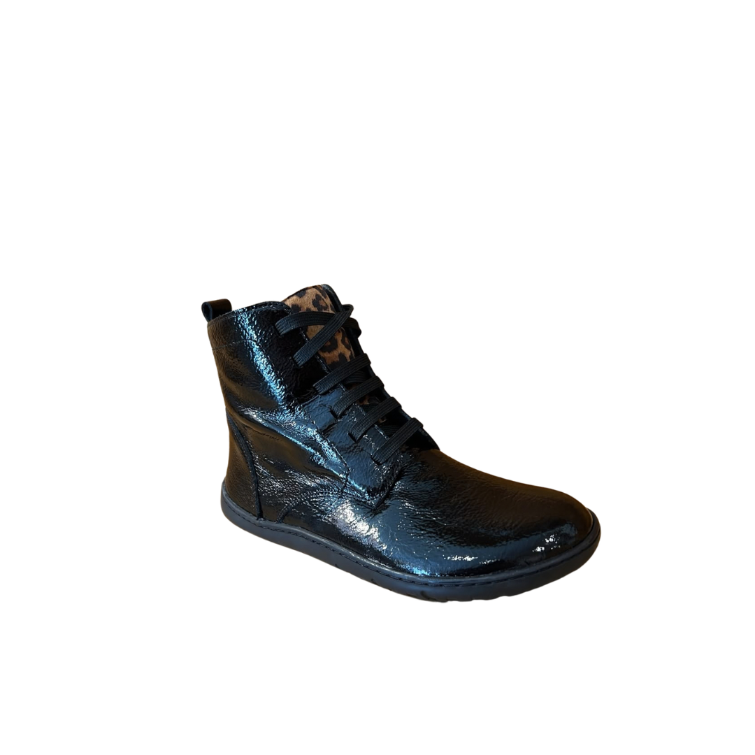 Botas Barefoot Zen Charol Leopardo