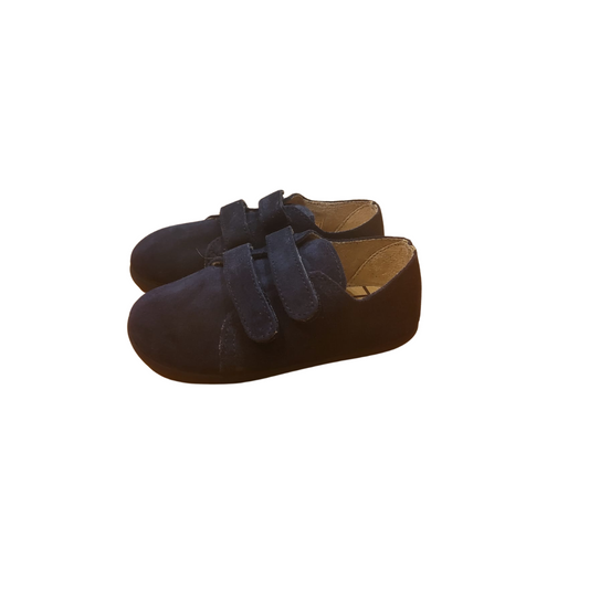 Zapato Infantil Velcro Serraje Marino