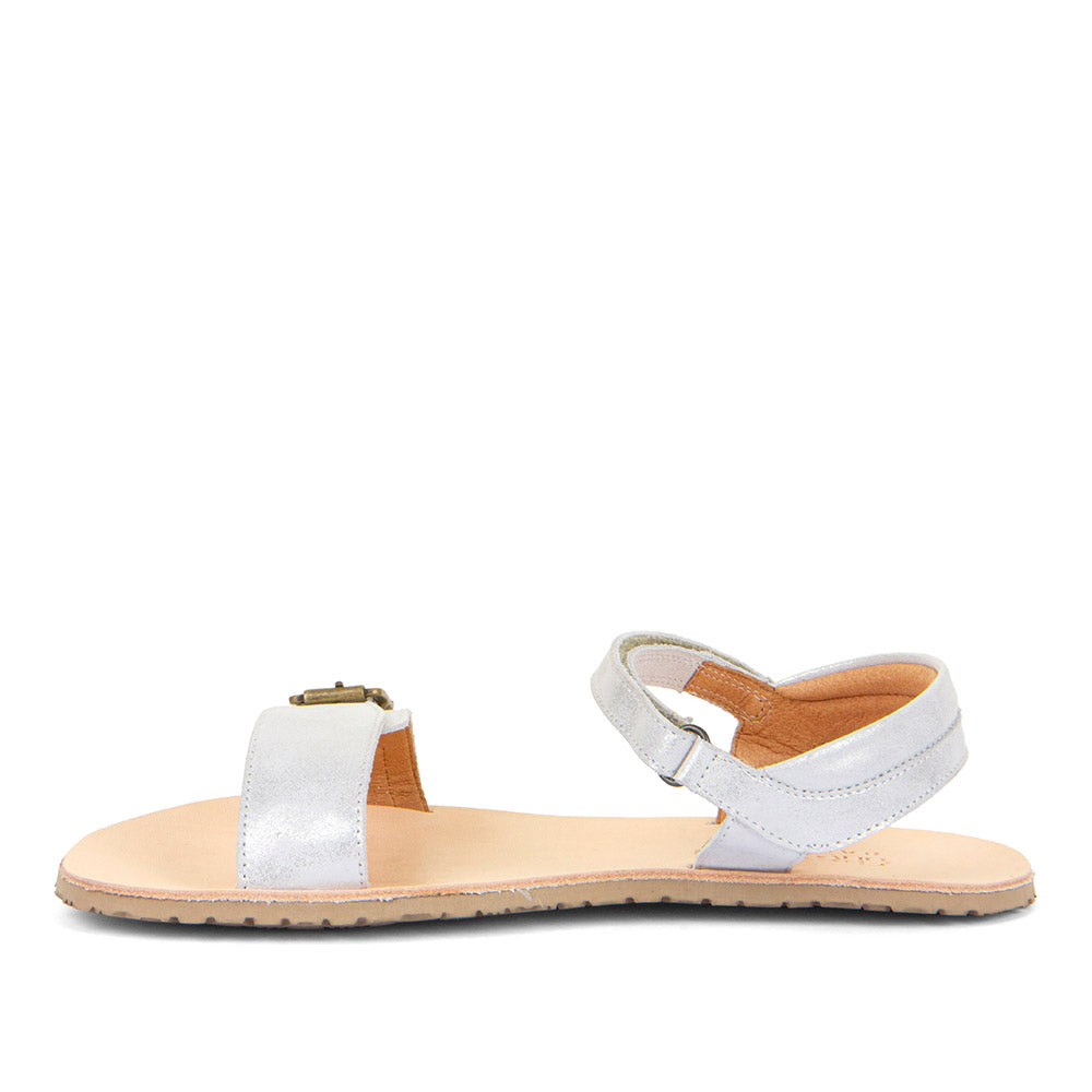 Sandalias Flexy Buckle Blanco Dorado | Adulto