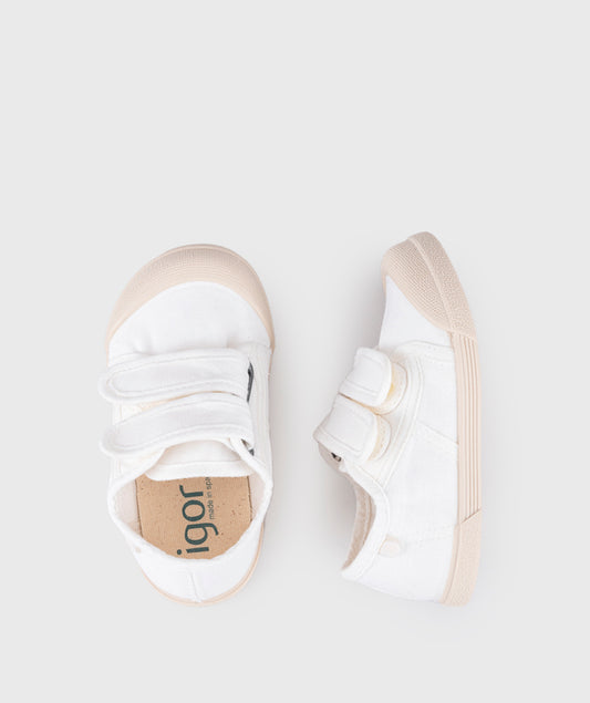 Lonetas Barefoot Doble Velcro Blanco