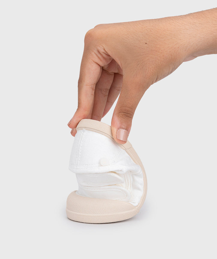 Lonetas Barefoot Doble Velcro Blanco