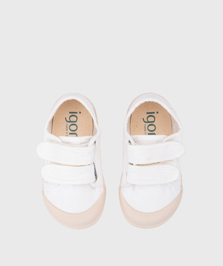 Lonetas Barefoot Doble Velcro Blanco