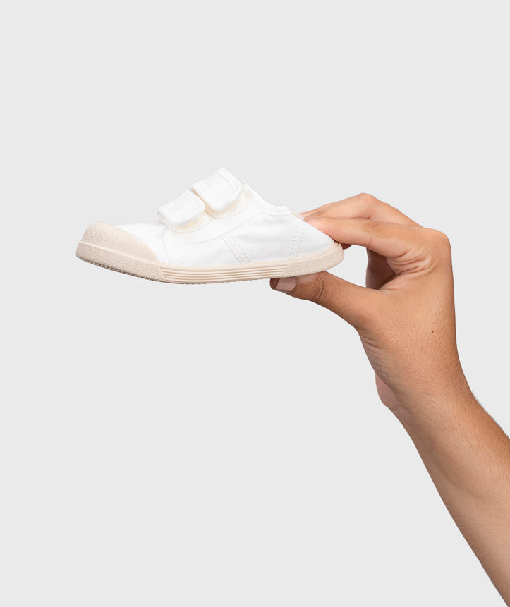 Lonetas Barefoot Doble Velcro Blanco
