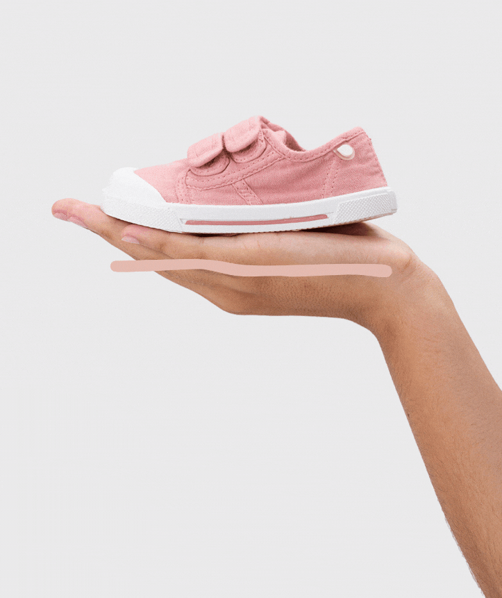 Lonetas Barefoot Doble Velcro WIDE Rosa