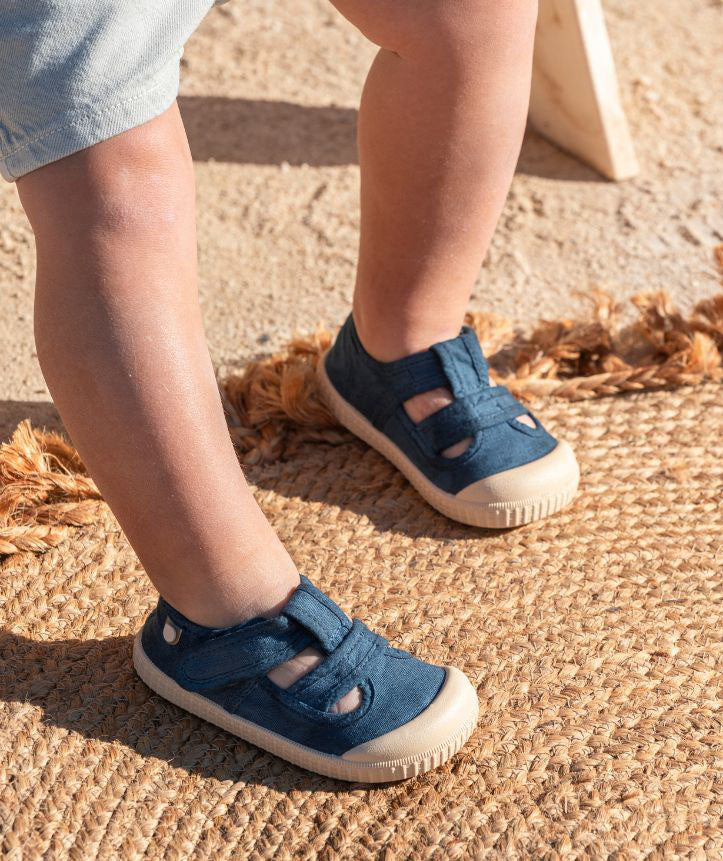 Lonetas Sandalias Berri WIDE Azul Marino