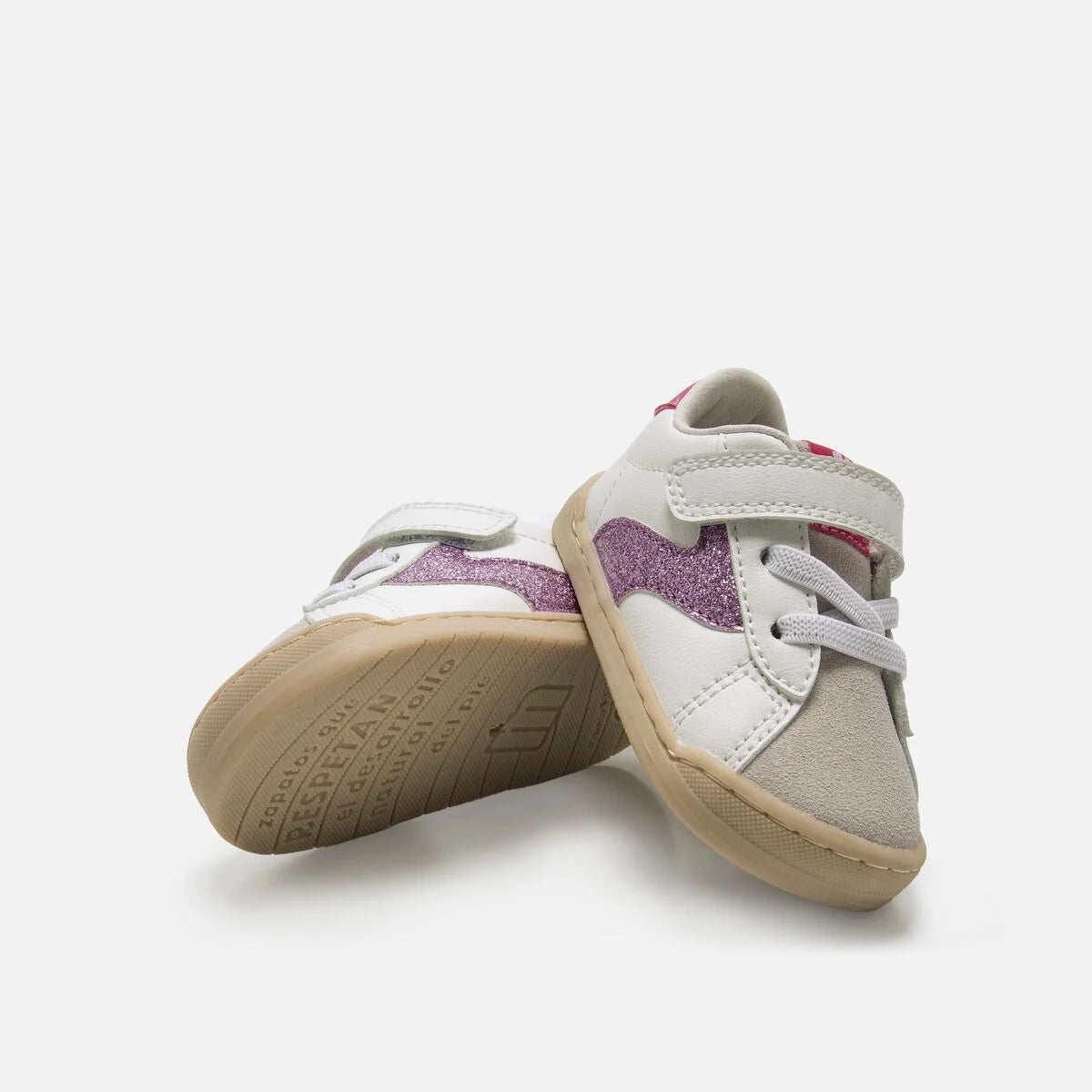 Deportivas Barefoot Free Baby Blanco Rosa