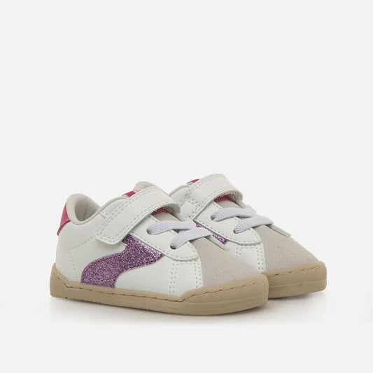 Deportivas Barefoot Free Baby Blanco Rosa