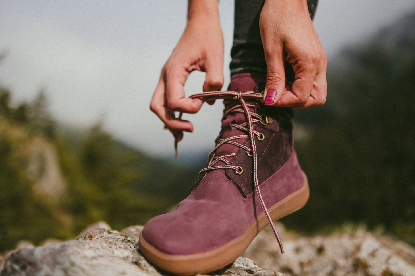 Botas Barefoot Be Lenka Nevada Neo - Burgundy