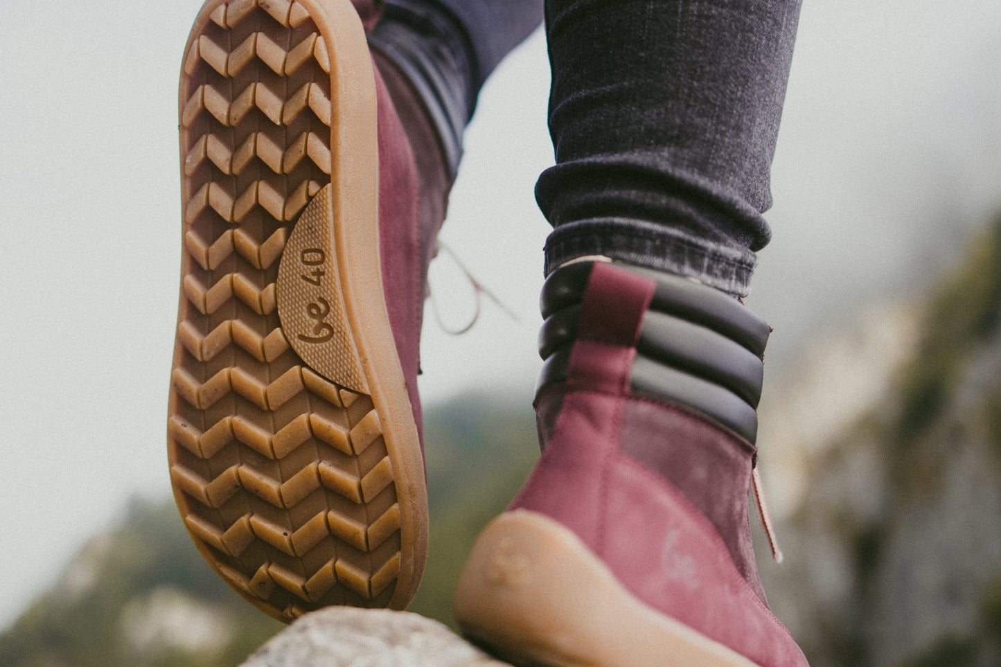 Botas Barefoot Be Lenka Nevada Neo - Burgundy