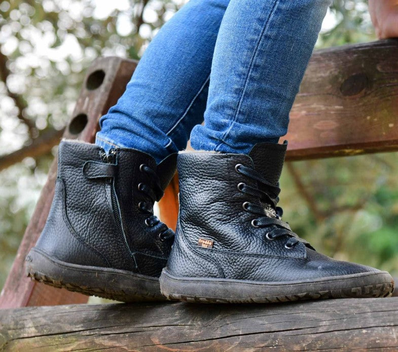Botas Barefoot Tex Laces Negro | Adulto