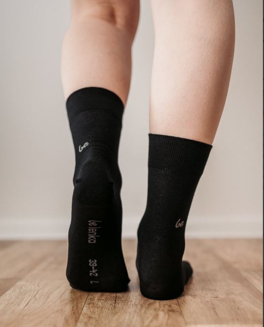 Calcetines Barefoot Puntera Ancha Alto | Negro