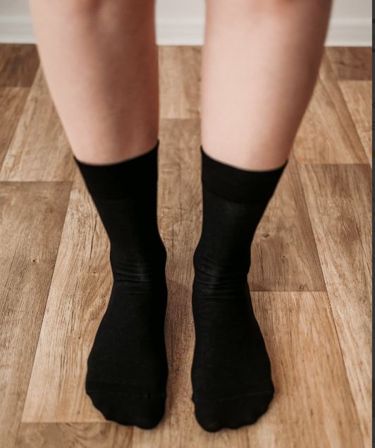 Calcetines Barefoot Puntera Ancha Alto | Negro