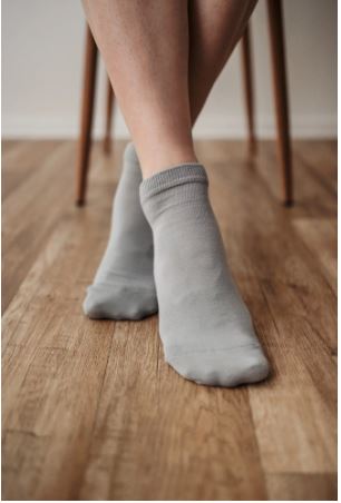 Calcetines Barefoot Puntera Ancha Tobilleros | Gris