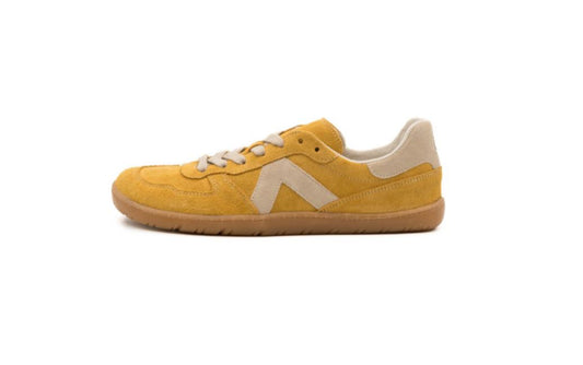 Deportivas Barefoot Serraje Mostaza | Adulto