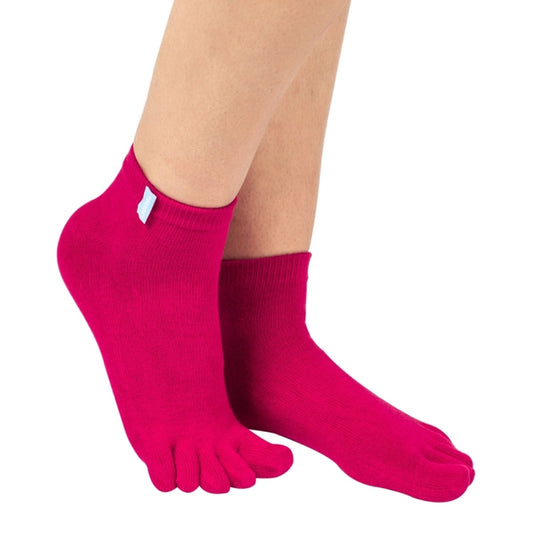 Calcetines Barefoot de Dedos Tobilleros | Fucsia