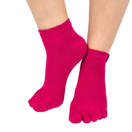Calcetines Barefoot de Dedos Tobilleros | Fucsia
