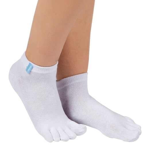 Calcetines Barefoot de Dedos Tobilleros | Blanco