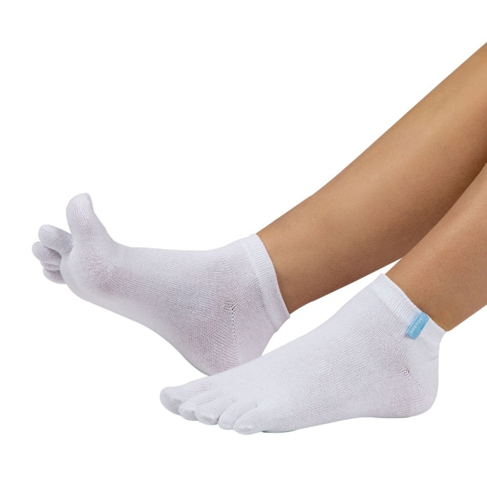 Calcetines Barefoot de Dedos Tobilleros | Blanco