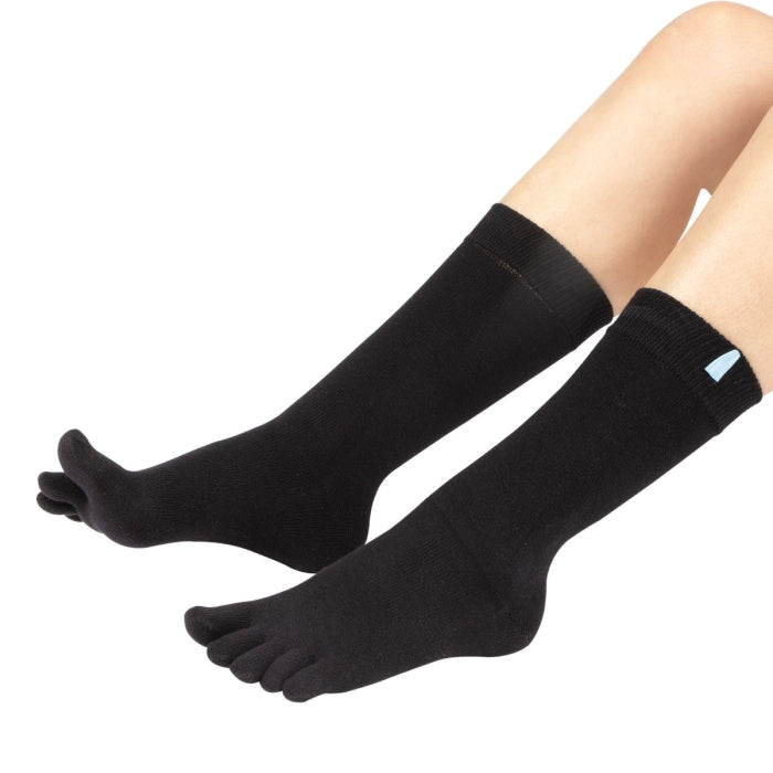Calcetines Barefoot de Dedos Media Caña | Negro