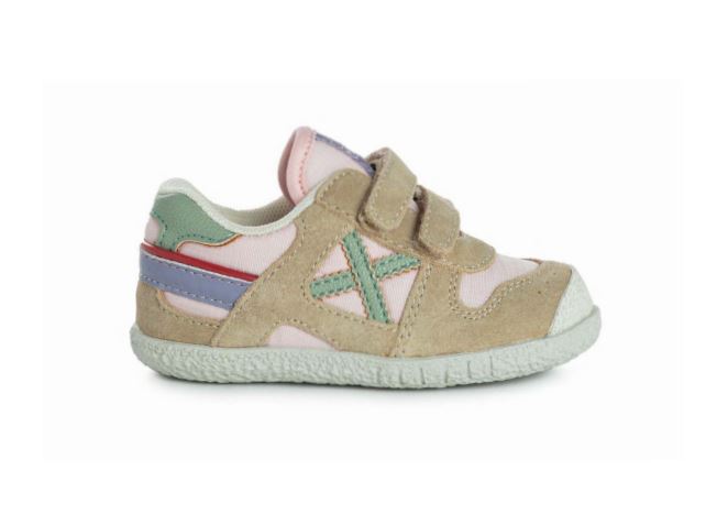 Deportivas Baby Goal Munich Beige & Verde