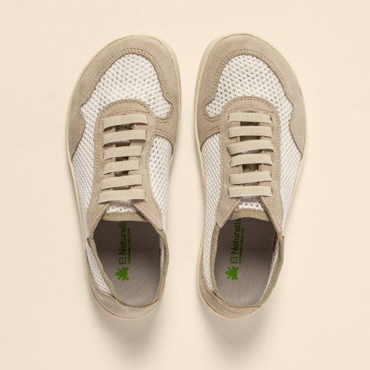 Zapato Barefoot Multimaterial Blanco