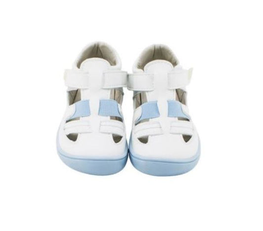 Sandalias Microfibra Blanco & Celeste (Producto no sujeto a devolución)