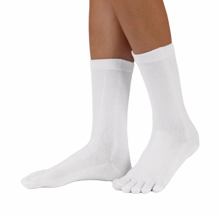 Calcetines Barefoot de Dedos Media Caña | Blanco