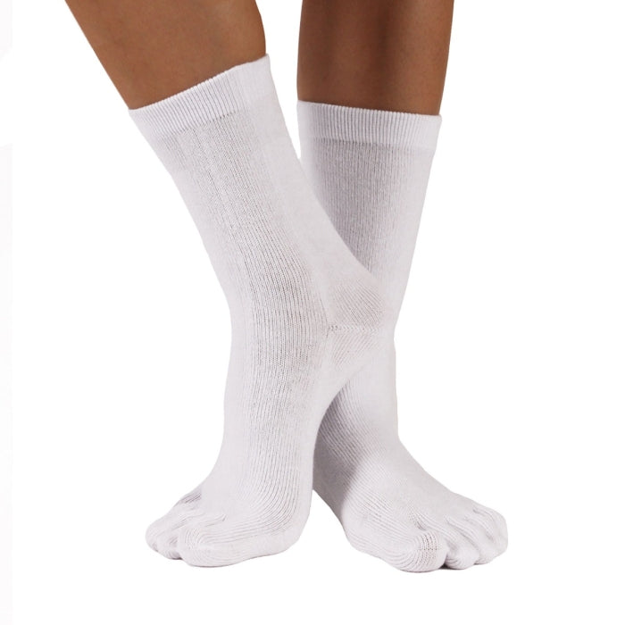 Calcetines Barefoot de Dedos Media Caña | Blanco