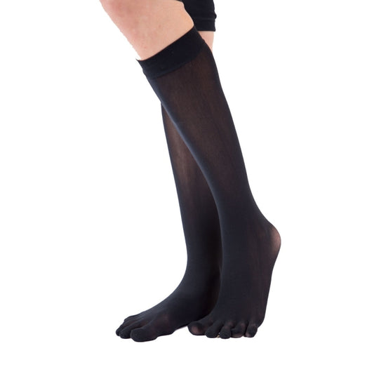 Calcetines Media Barefoot de Dedos | Negro