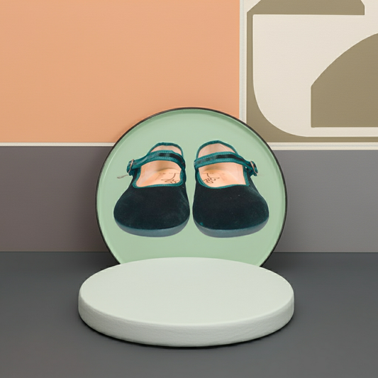 Bailarinas Barefoot Terciopelo Verde | Adulto