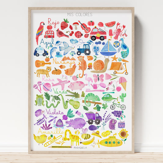 Lámina Mis Colores | Español