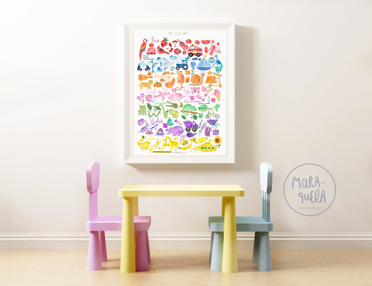 Lámina My Colors | Inglés