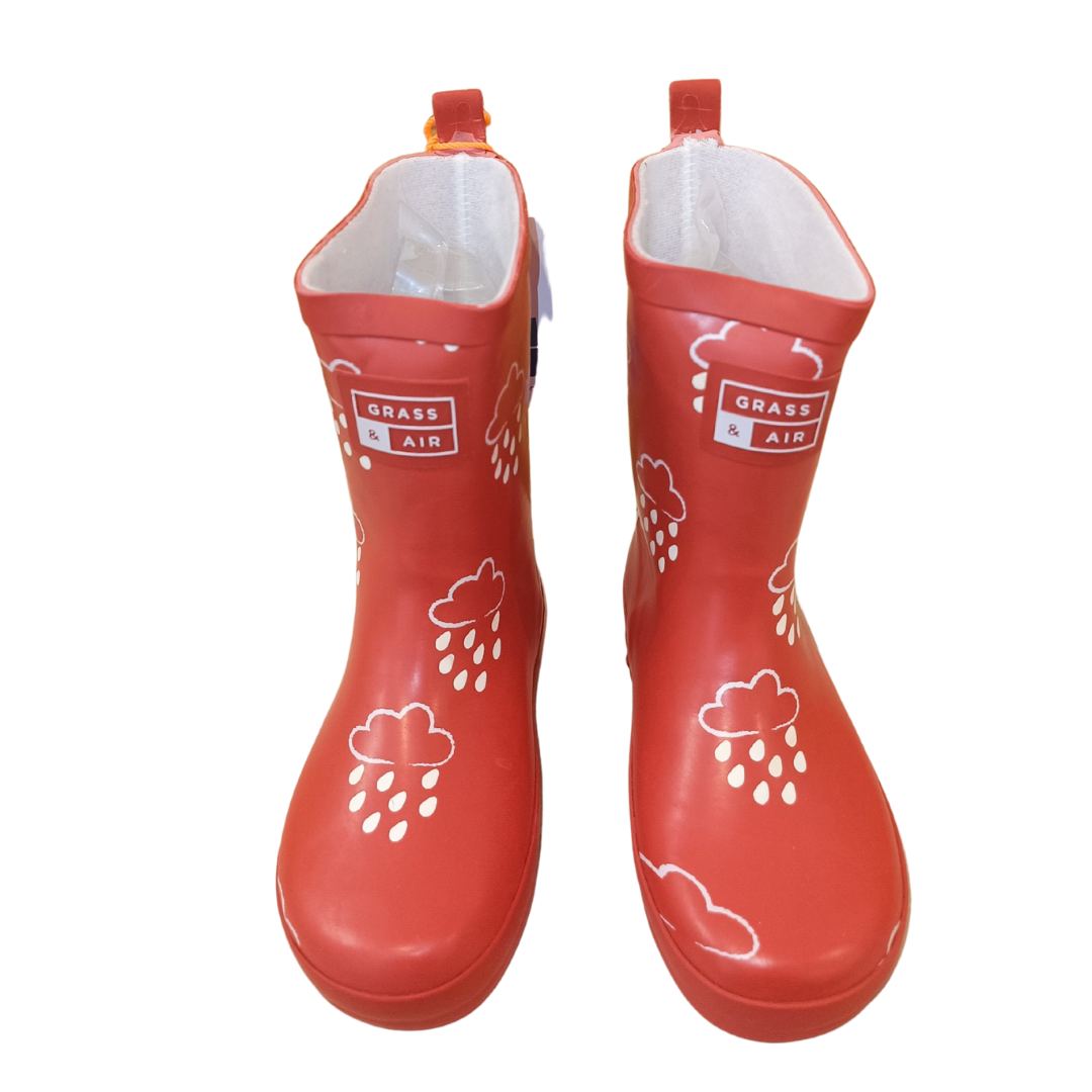 Botas De Agua Rojo Grass Air Polpetto Shoes