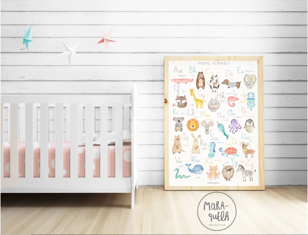 Lámina Animal Alphabet | Inglés