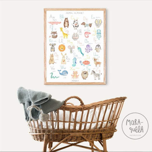 Lámina Animal Alphabet | Inglés