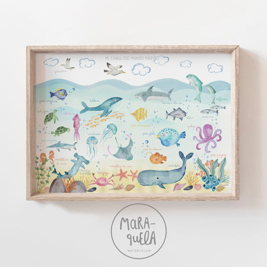 Lámina Mi Fabuloso Mundo Marino