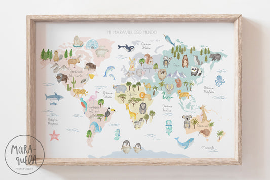Lámina Mi Maravilloso Mundo | Español