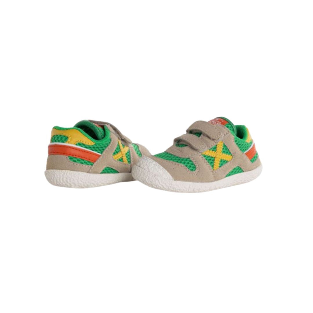 Deportivas Baby Goal 1567 Beige & Verde
