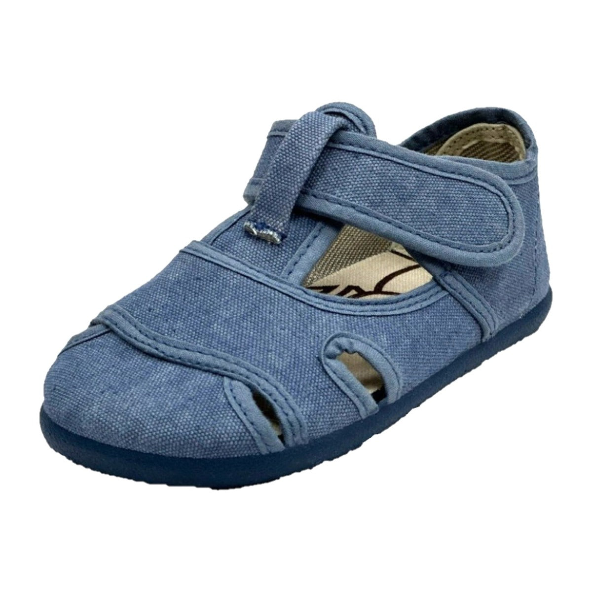 Sandalias Barefoot Algodón Azul