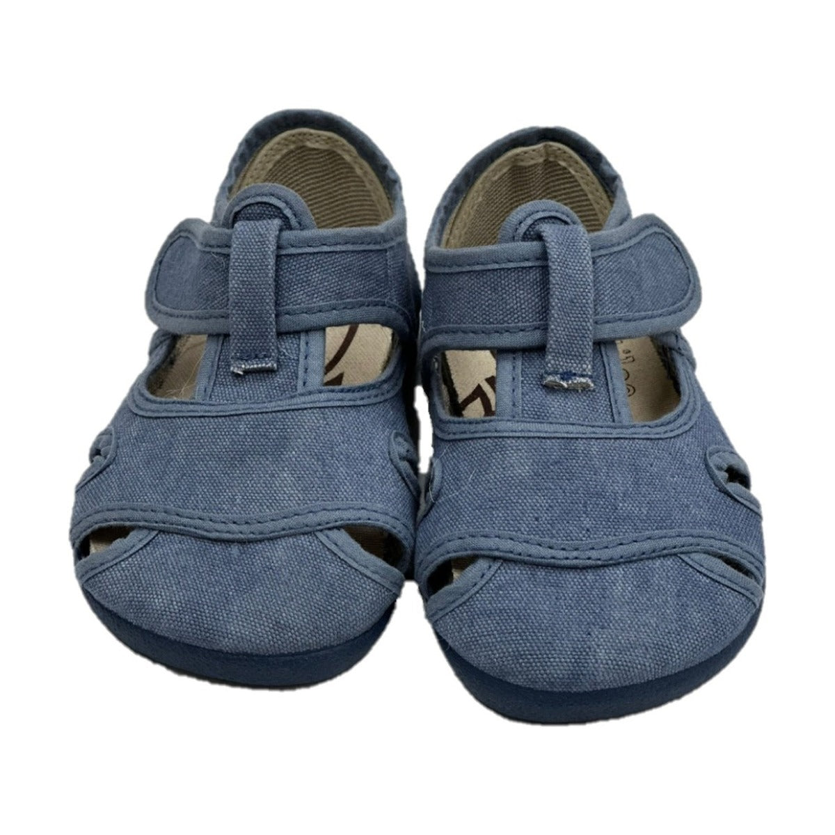 Sandalias Barefoot Algodón Azul