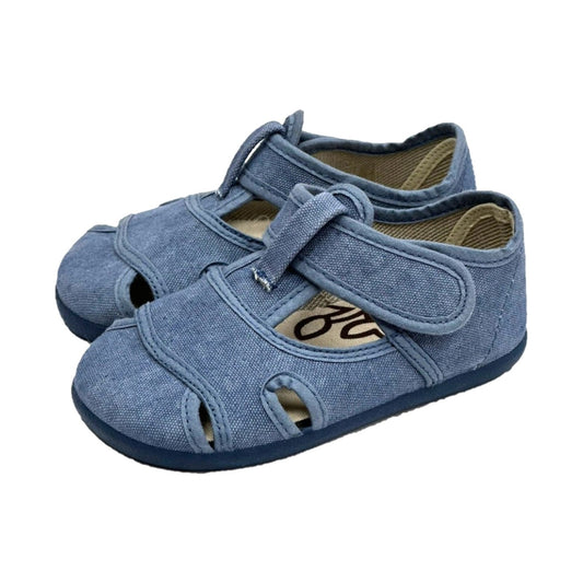 Sandalias Barefoot Algodón Azul