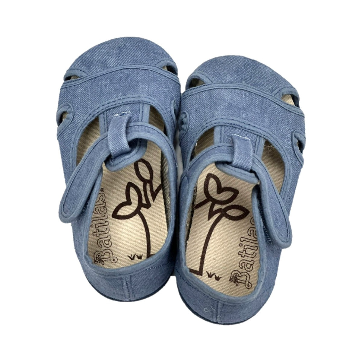 Sandalias Barefoot Algodón Azul