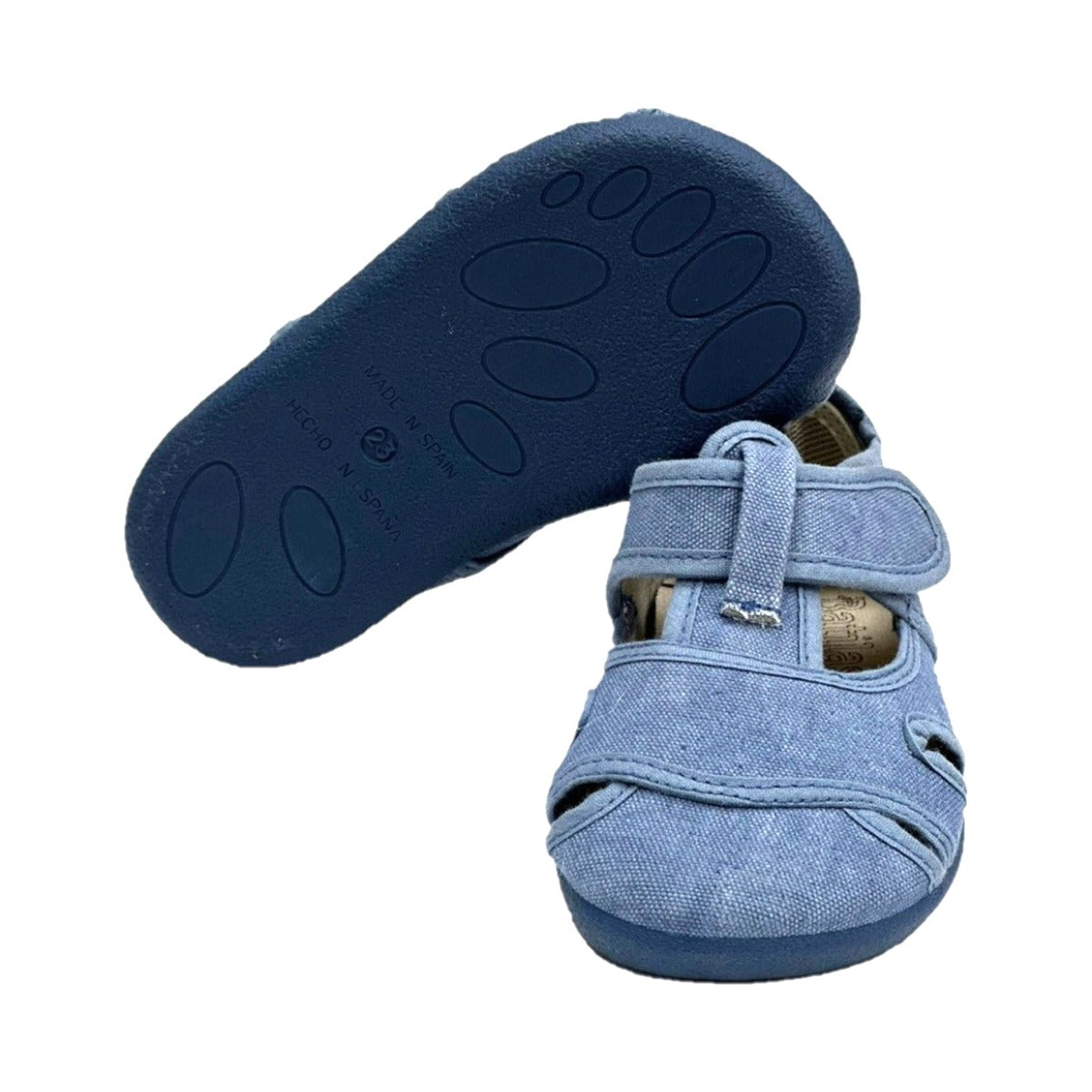 Sandalias Barefoot Algodón Azul