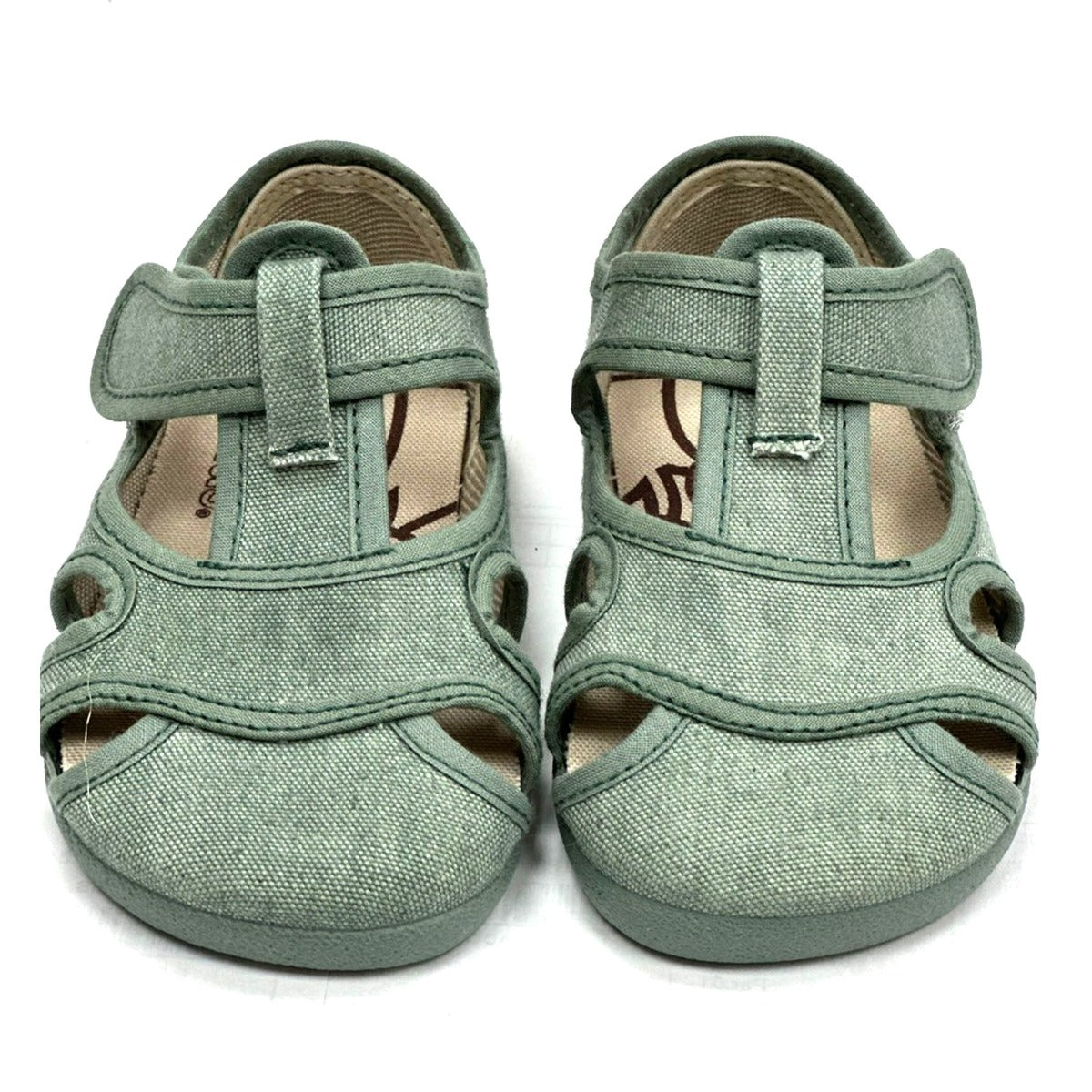 Sandalias Barefoot Algodón Verde