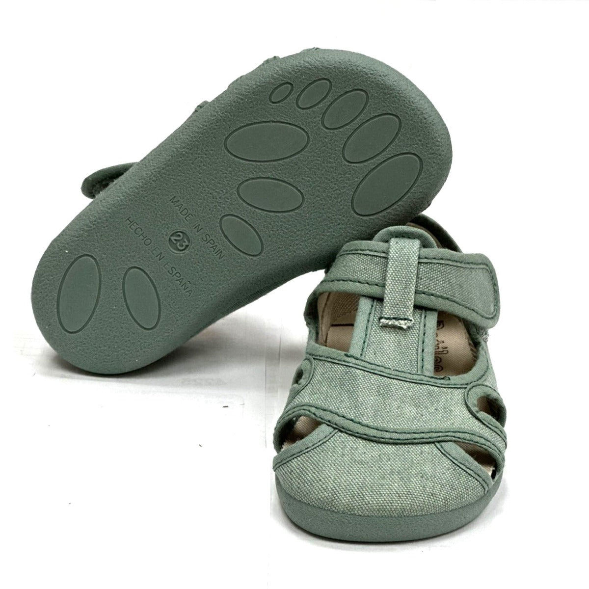 Sandalias Barefoot Algodón Verde