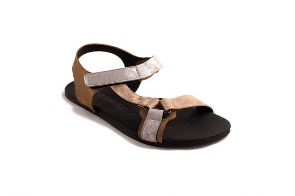 Sandalias Barefoot Vaqueta Gold | Adulto