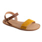 Sandalias Barefoot Velcro Esparto Amarillo | Adulto
