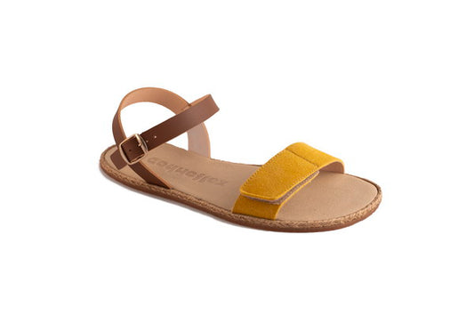 Sandalias Barefoot Velcro Esparto Amarillo | Adulto