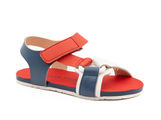 Sandalias Barefoot Guantino Marino-Rojo